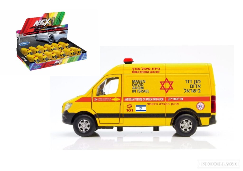 רכב אמבולנס מד"א בעברית – טיפול נמרץ